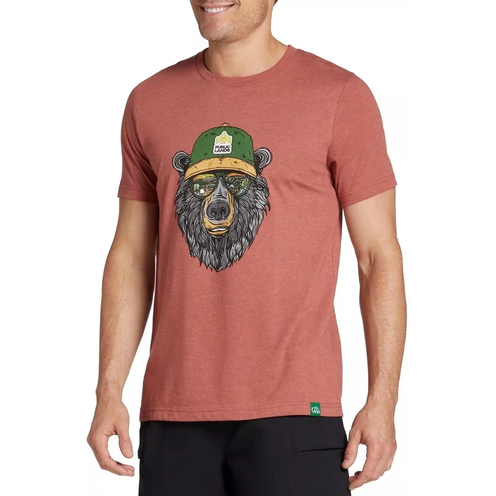 WILD TRIBUTE Public Lands MIAMI VICE Bear T Shirt‎ ZION National Park Sz Medium